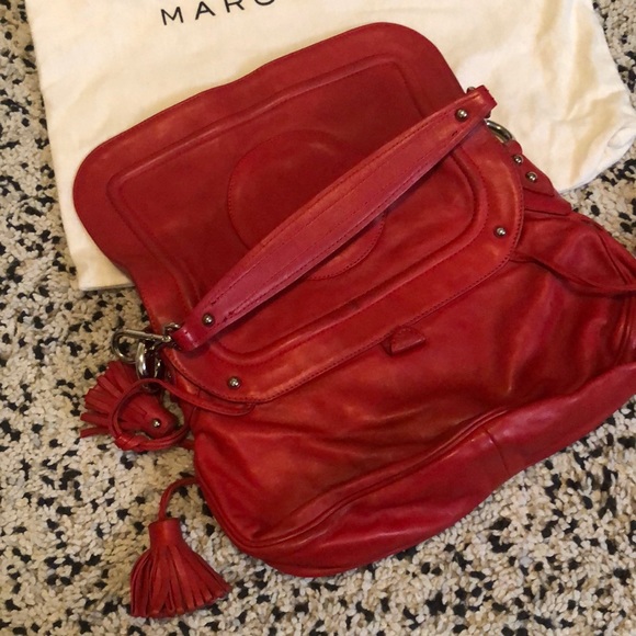 Marc Jacob Red Leather Bag - Picture 6 of 8